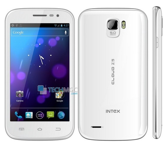 Intex Cloud Z5 5 inch of Smartphone launched details and specifications